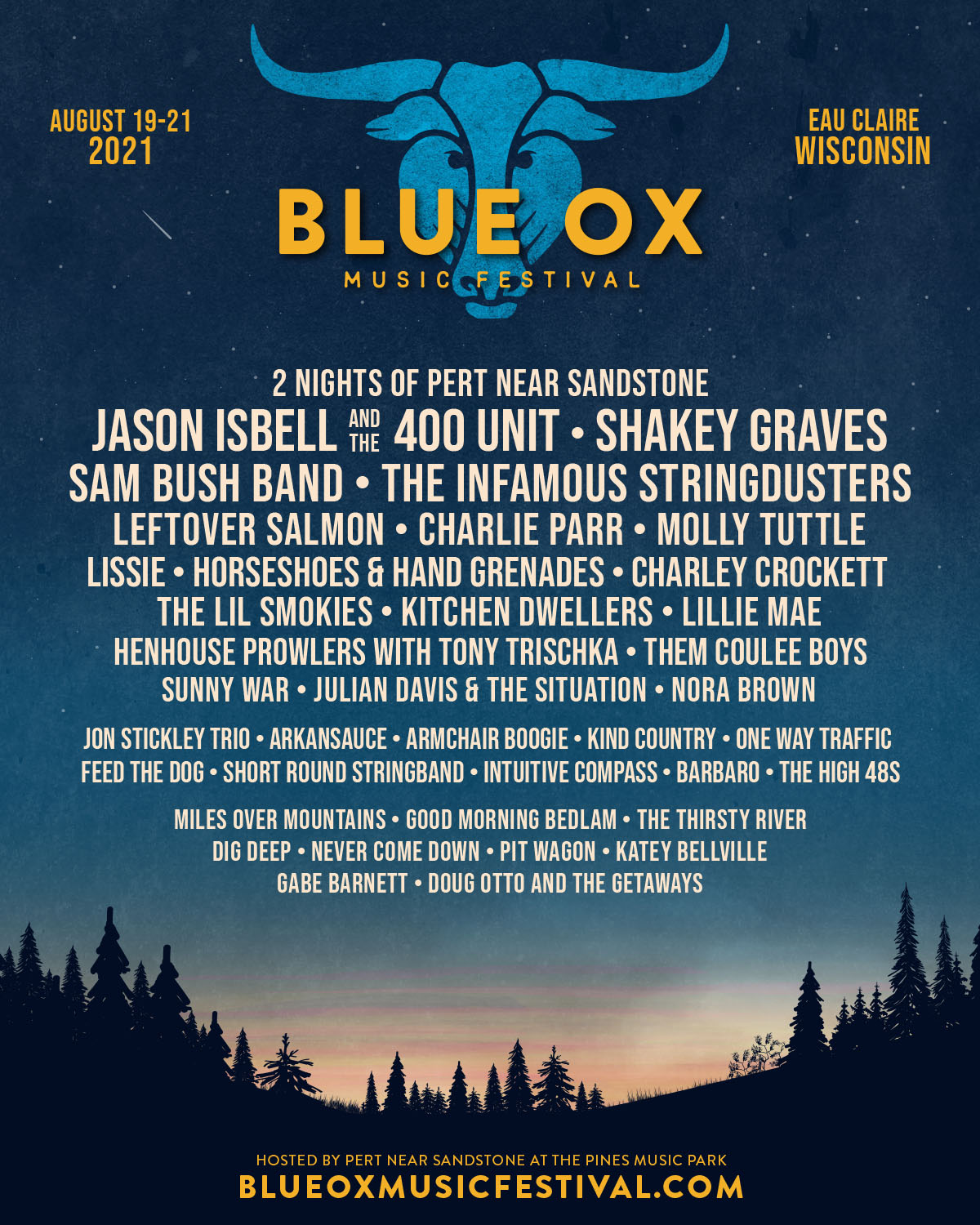 21 Lineup Is Here Blue Ox Music Festival August 19 21 21